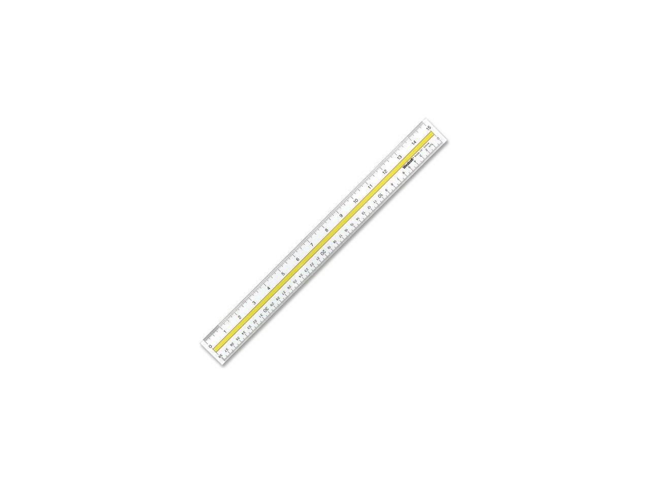 Westcott Acrylic Data Highlight Reading Ruler With Tinted Guide 15 ...