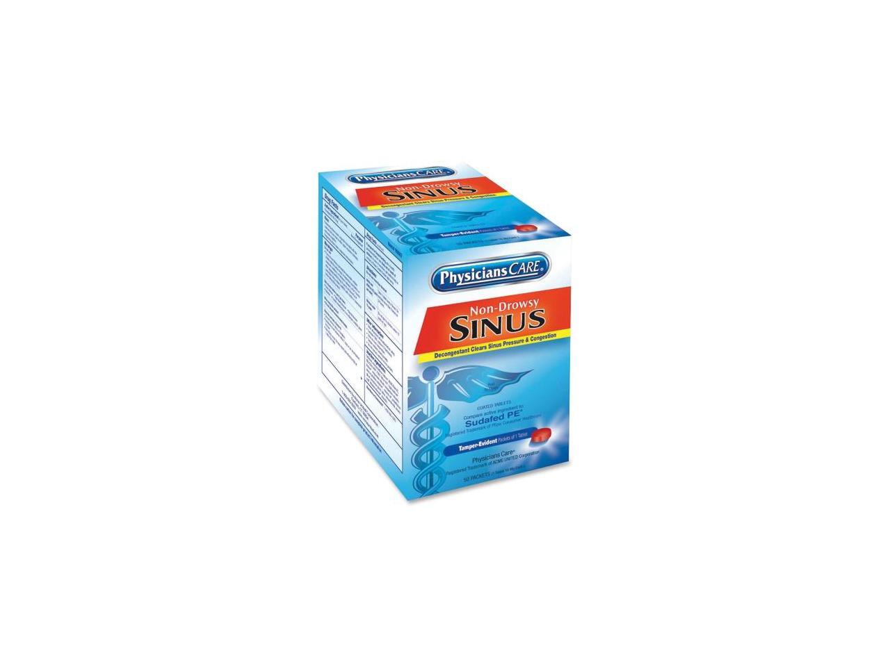 PhysiciansCare First Aid,Sinus Tablet,Oe 90087