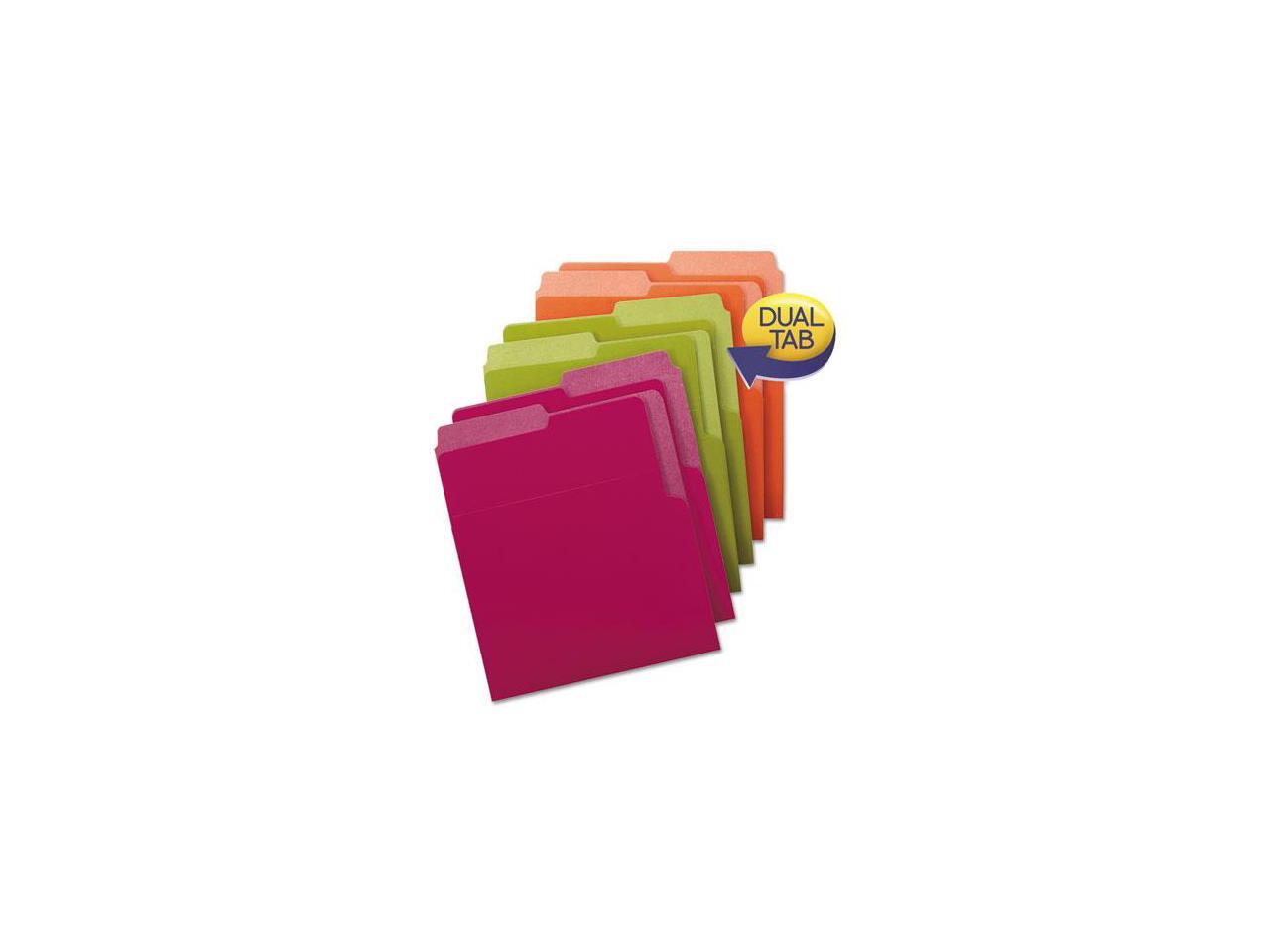 Smead Organized UP Heavyweight Vertical File Folders, Dual Tab, Letter