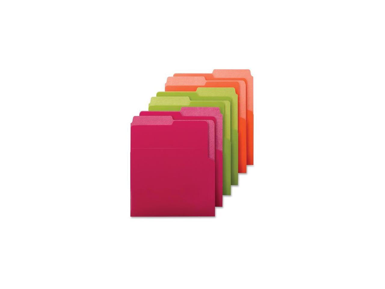 Smead Organized UP Heavyweight Vertical File Folders, Dual Tab, Letter