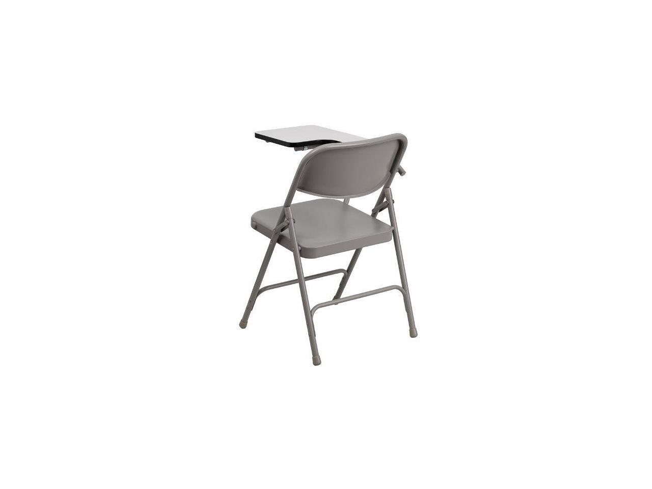 Flash Furniture Premium Steel Folding Chair with Right Handed Tablet