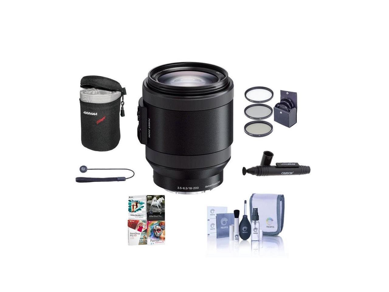 Sony PZ 18-200mm F3.5-6.3 OS Alpha E-mt NEX Camera Lens Black w