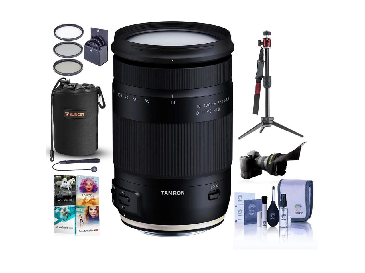 Tamron 18 400mm F 3 5 6 3 Di Ii Vc Hld Lens For Canon Ef W Premium Accessory Kit Newegg Com