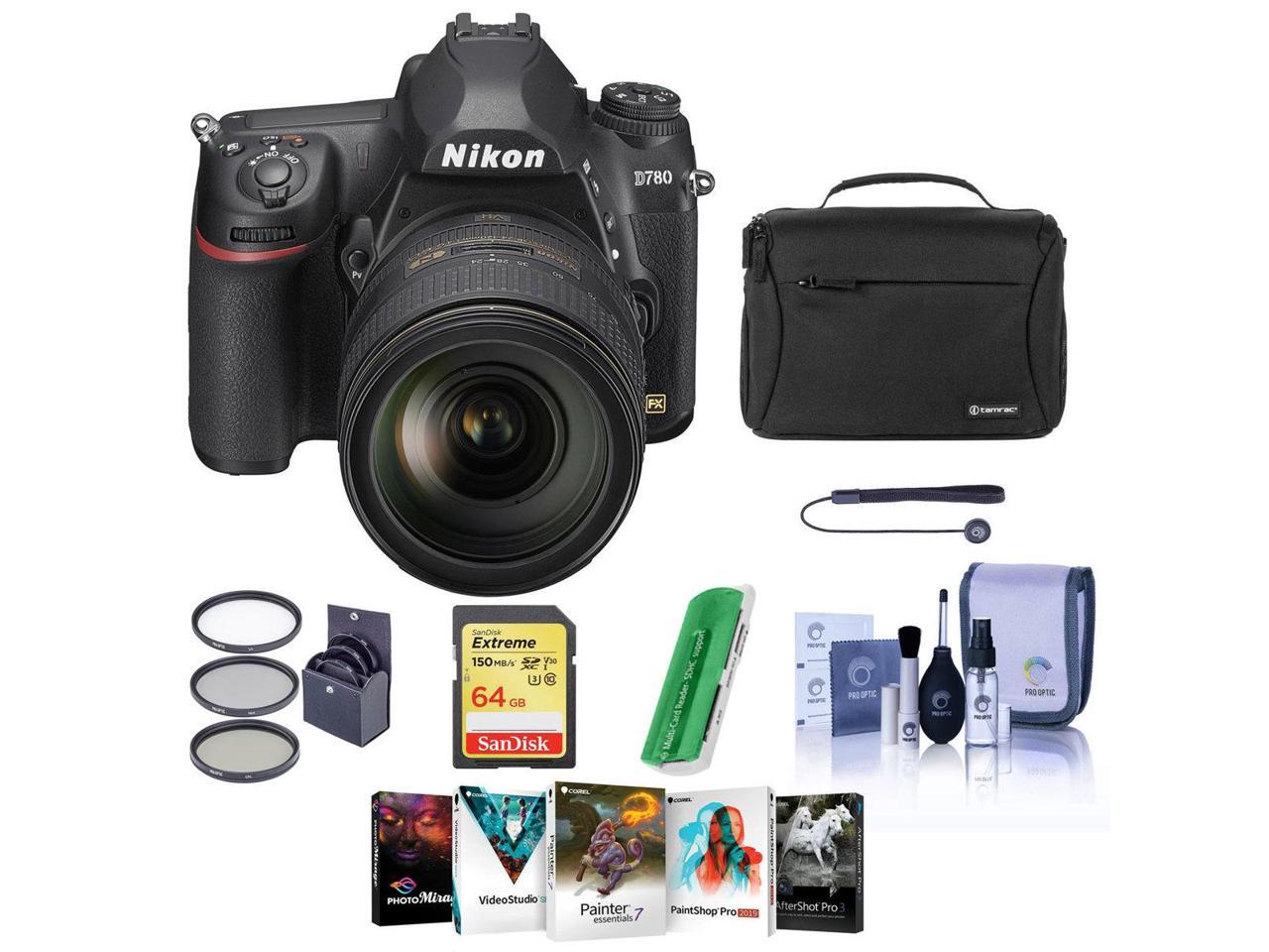 Nikon D780 Fx Format Dslr Camera With Af S 24 1mm F 4g Ed Vr Lens With Acc Kit Newegg Com