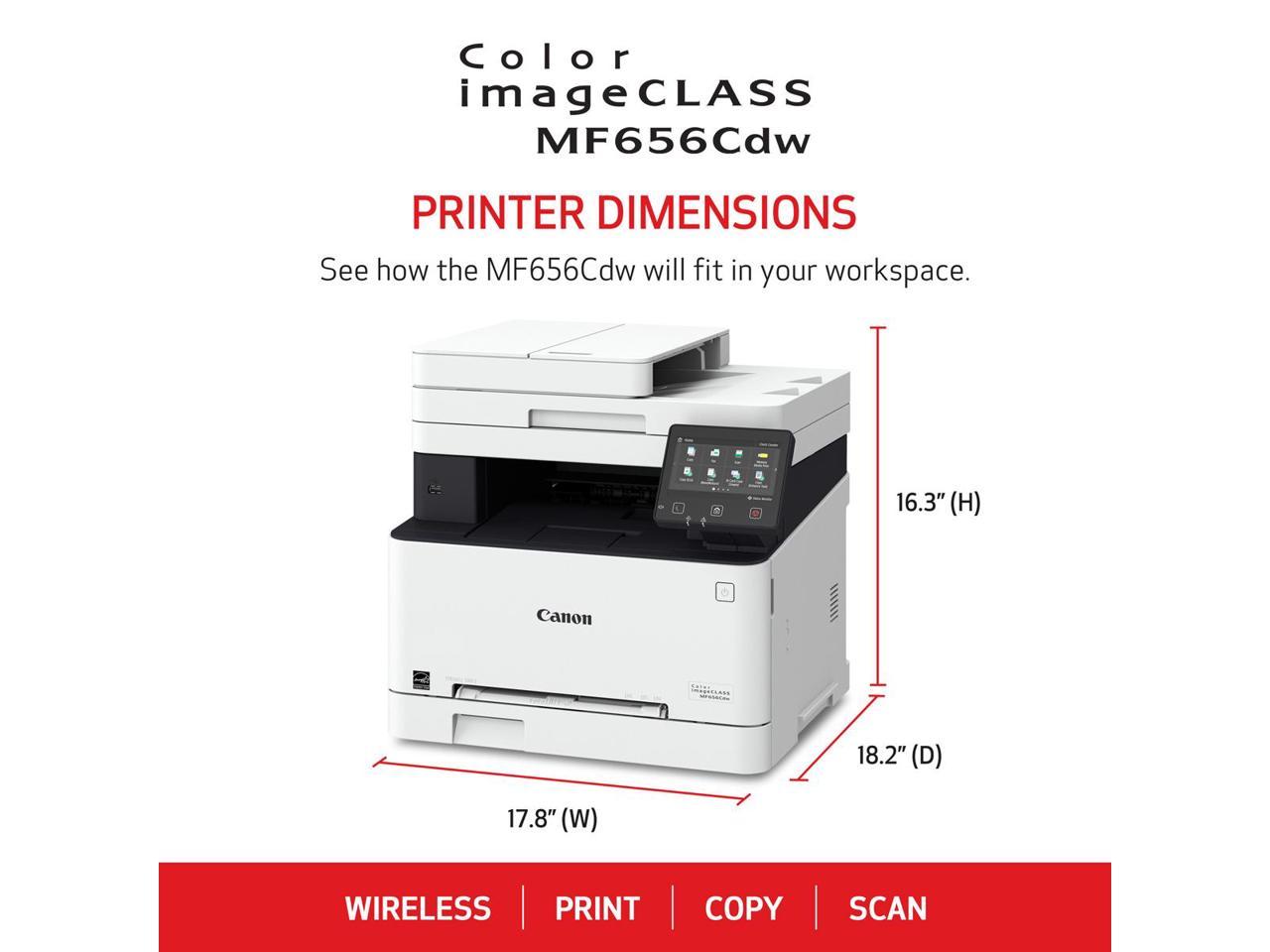 Canon ImageCLASS MF656Cdw Wireless Laser Multifunction Printer Color   A4P0D2302170Q18QU2D 