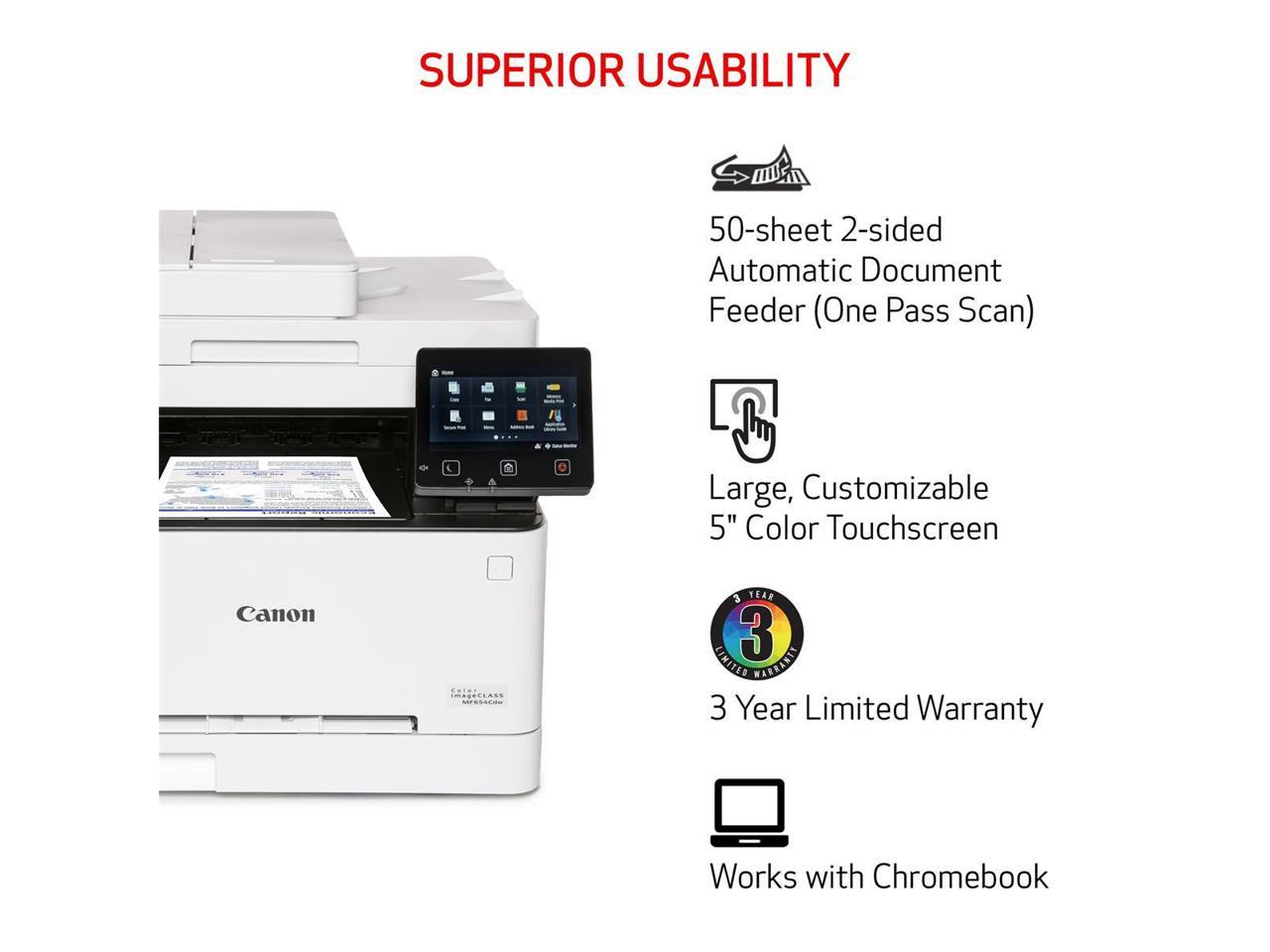 Canon ImageCLASS MF656Cdw Wireless Laser Multifunction Printer Color   A4P0D2302170Q192O54 