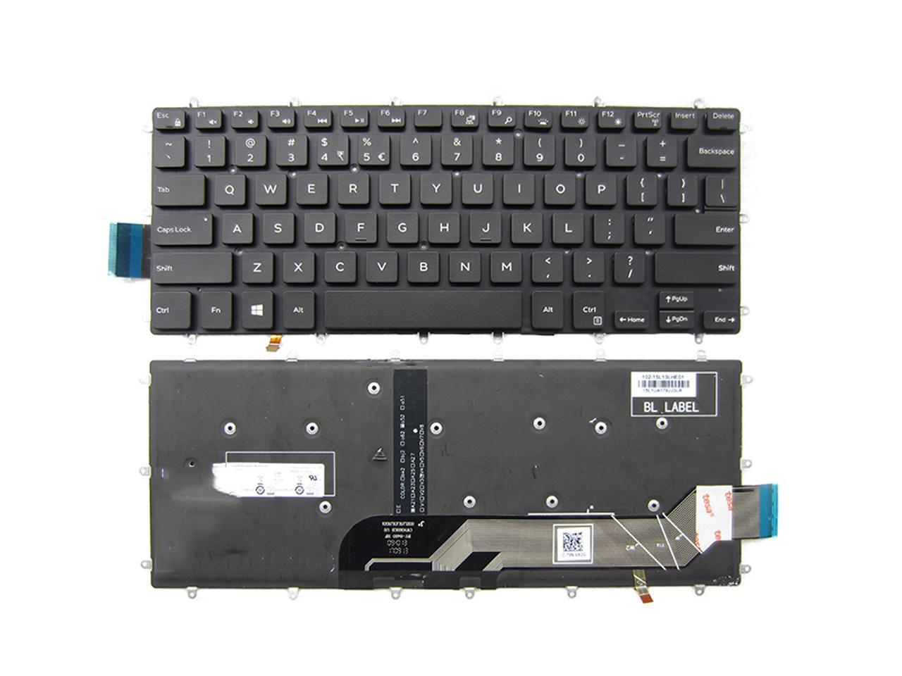 New US Black English Backlit Laptop Keyboard (without Palmrest ...