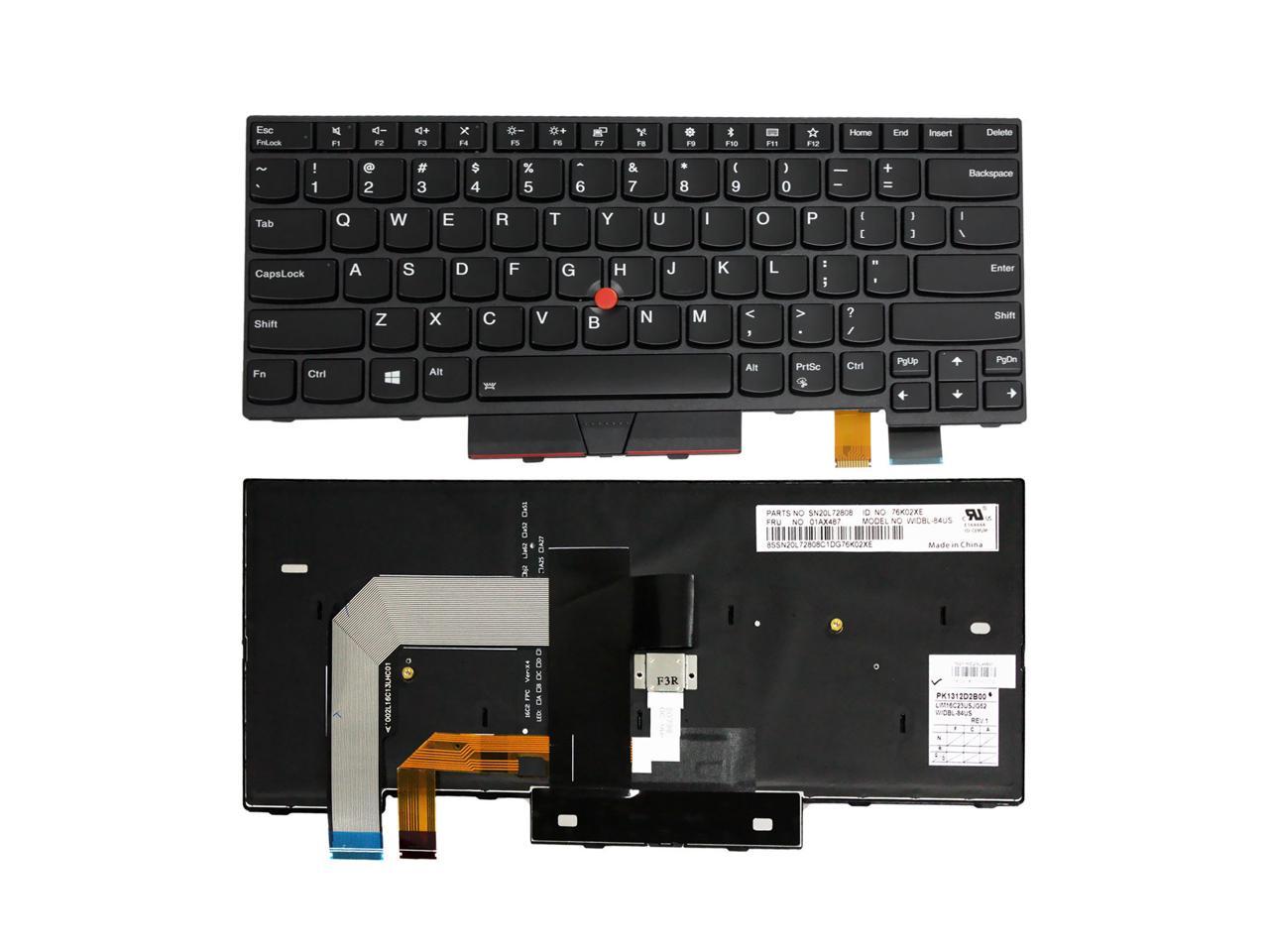 New US Black Backlit English Laptop Keyboard For IBM Lenovo Thinkpad