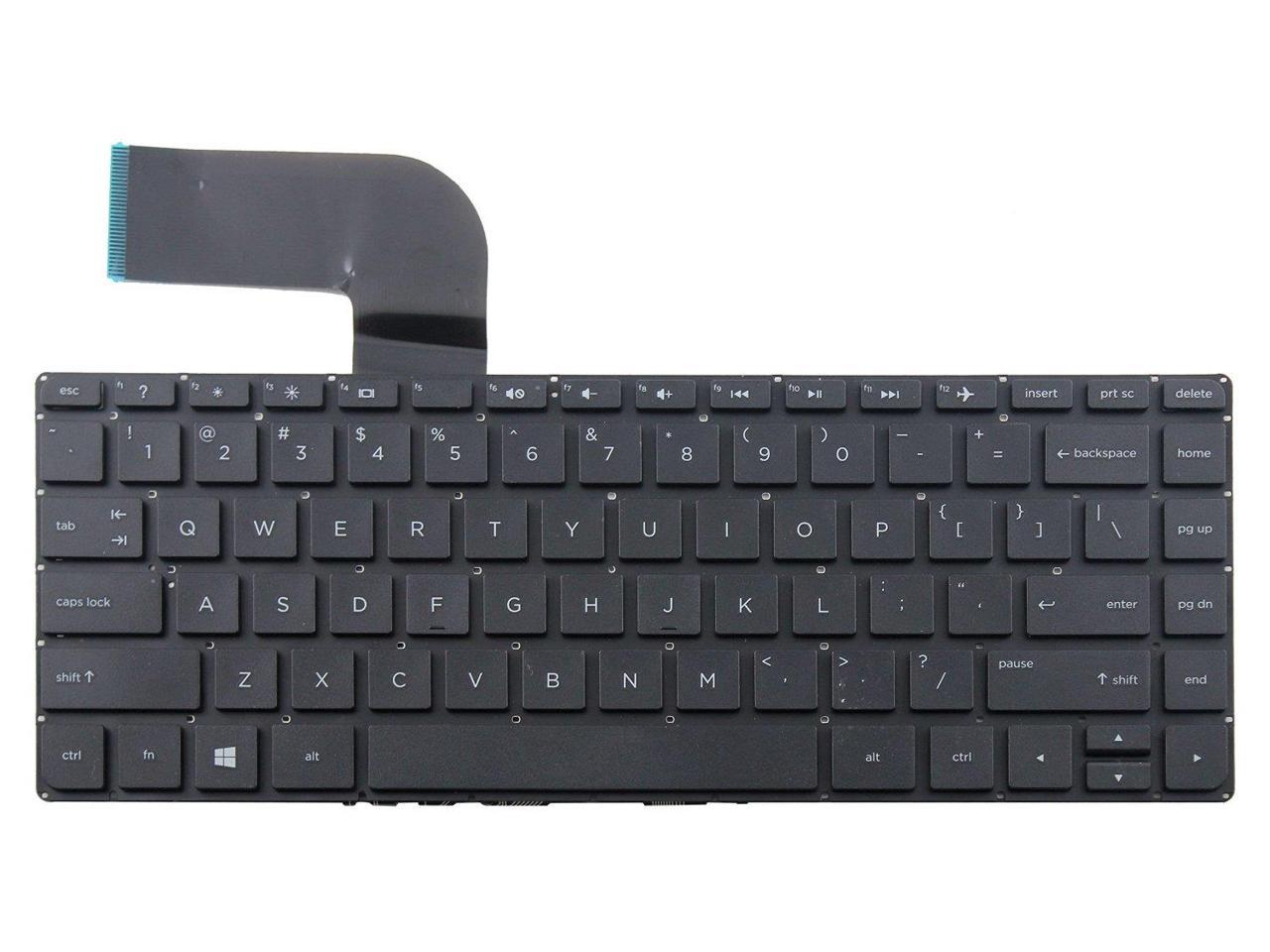 Laptop Keyboard Compatible for HP Pavilion 14-v024ca 14-v038ca 14-v048ca 14-v054ca 14-v124ca US Black No Frame