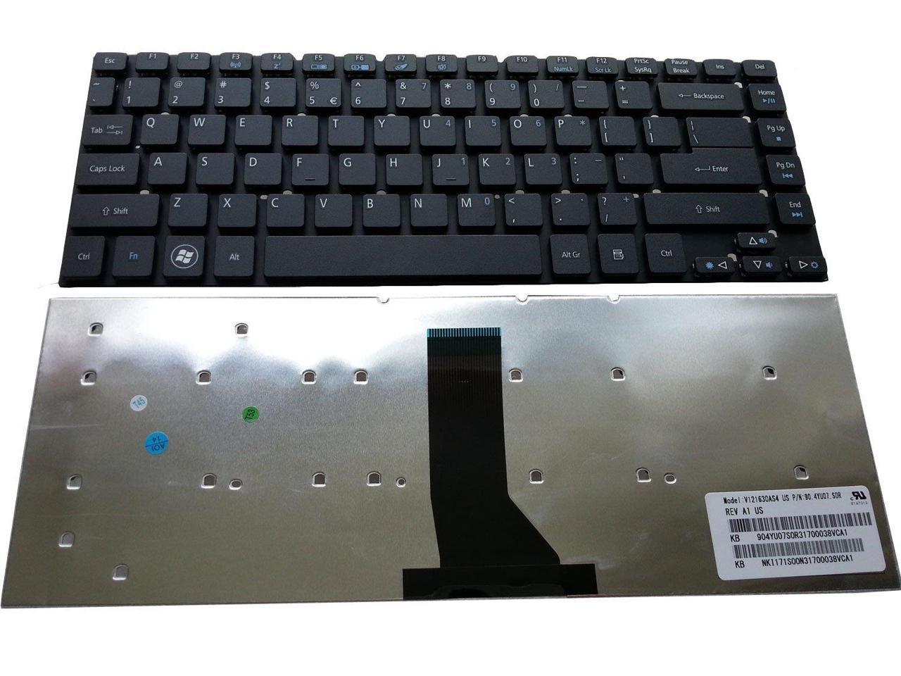 New US Black English Laptop Keyboard (without frame) For Acer Aspire E1 ...