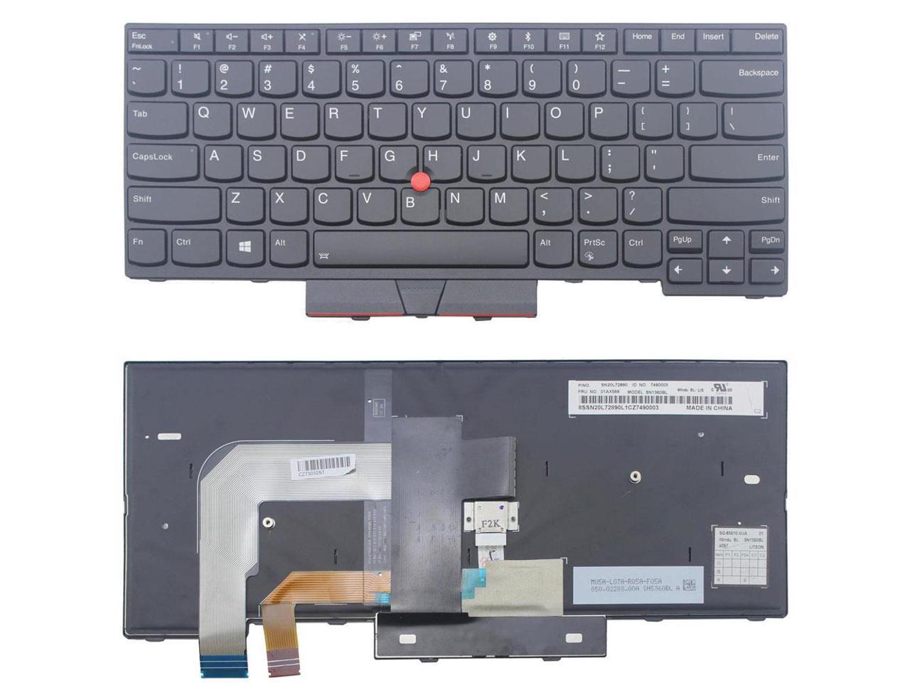 New Us Black Backlit English Laptop Keyboard For Lenovo Thinkpad T