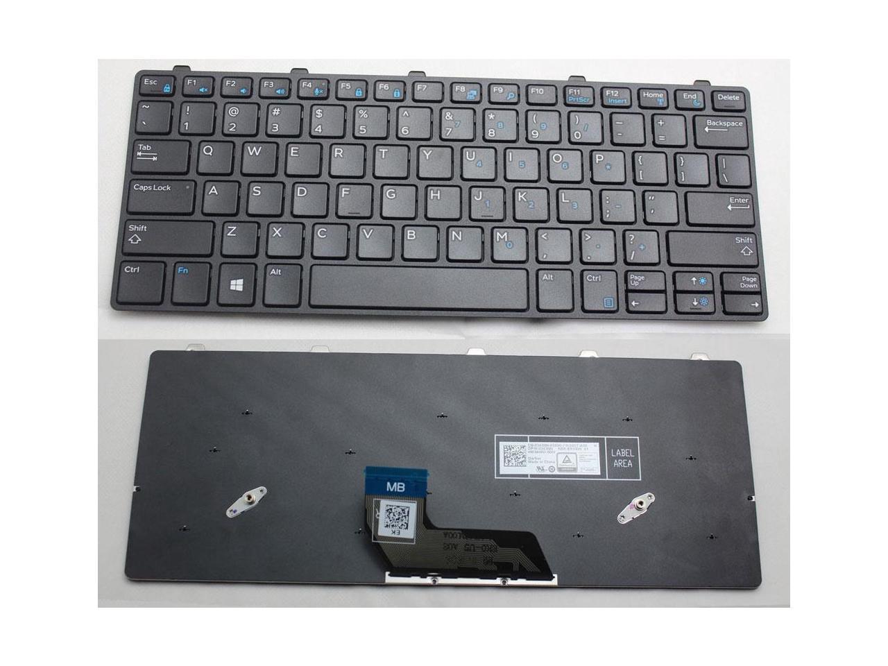 New Us Black English Laptop Keyboard With Frame For Dell Latitude 13 3380 Latitude 3180 31 P N 343nn 0343nn Pk131ww1a00 Newegg Com