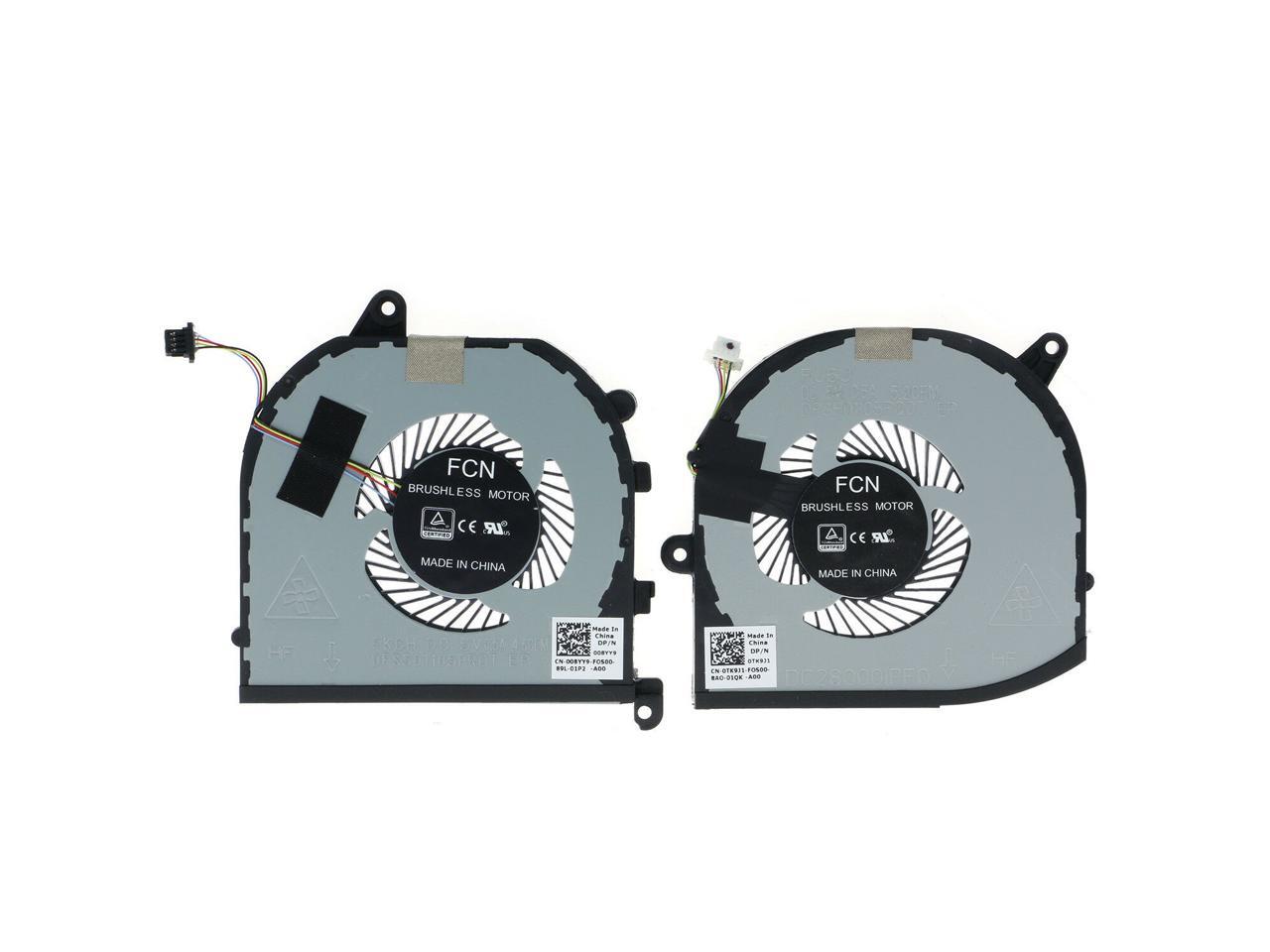 New Laptop CPU & GPU Cooling Fan Replacement for Dell XPS 7590