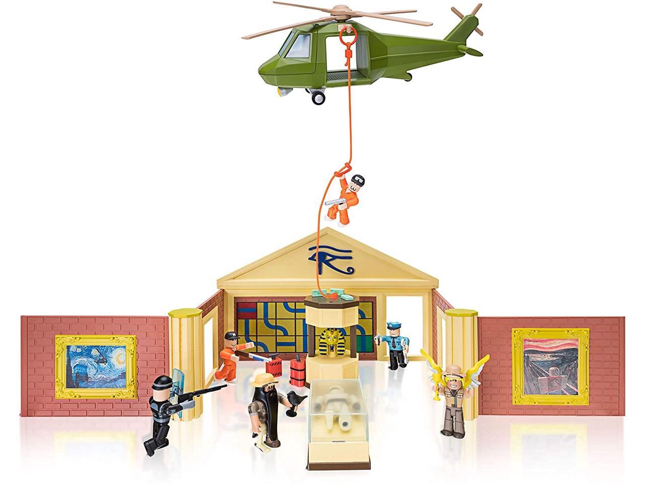 Roblox Action Collection Jailbreak Museum Heist Playset Includes Exclusive Virtual Item Newegg Com - roblox catalog ice coil