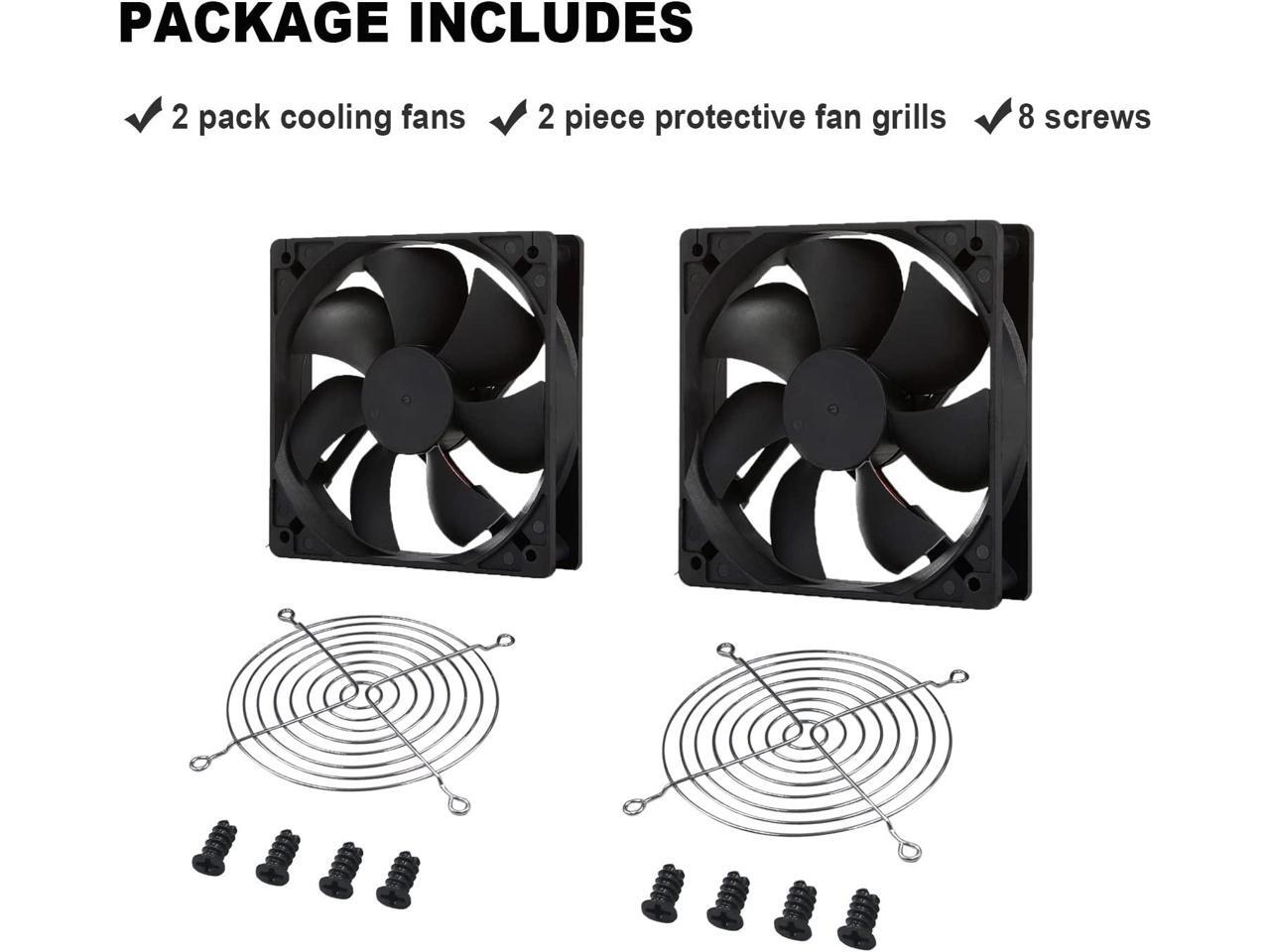 Strong Quiet 12025 Fan 120x120x25mm 12cm 120mm Computer Case Fan DC 12V 