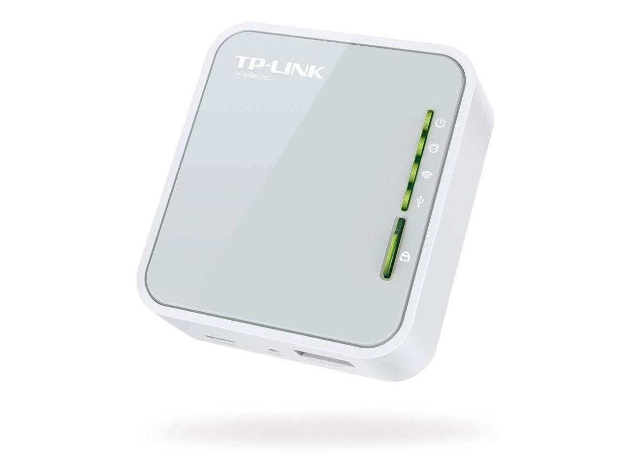 Mobile in Pocket WiFi Bridge/Range Extender/Access Point/Client Modes TL-WR902AC TP-Link AC750 Wireless Portable Nano Travel Router Renewed 