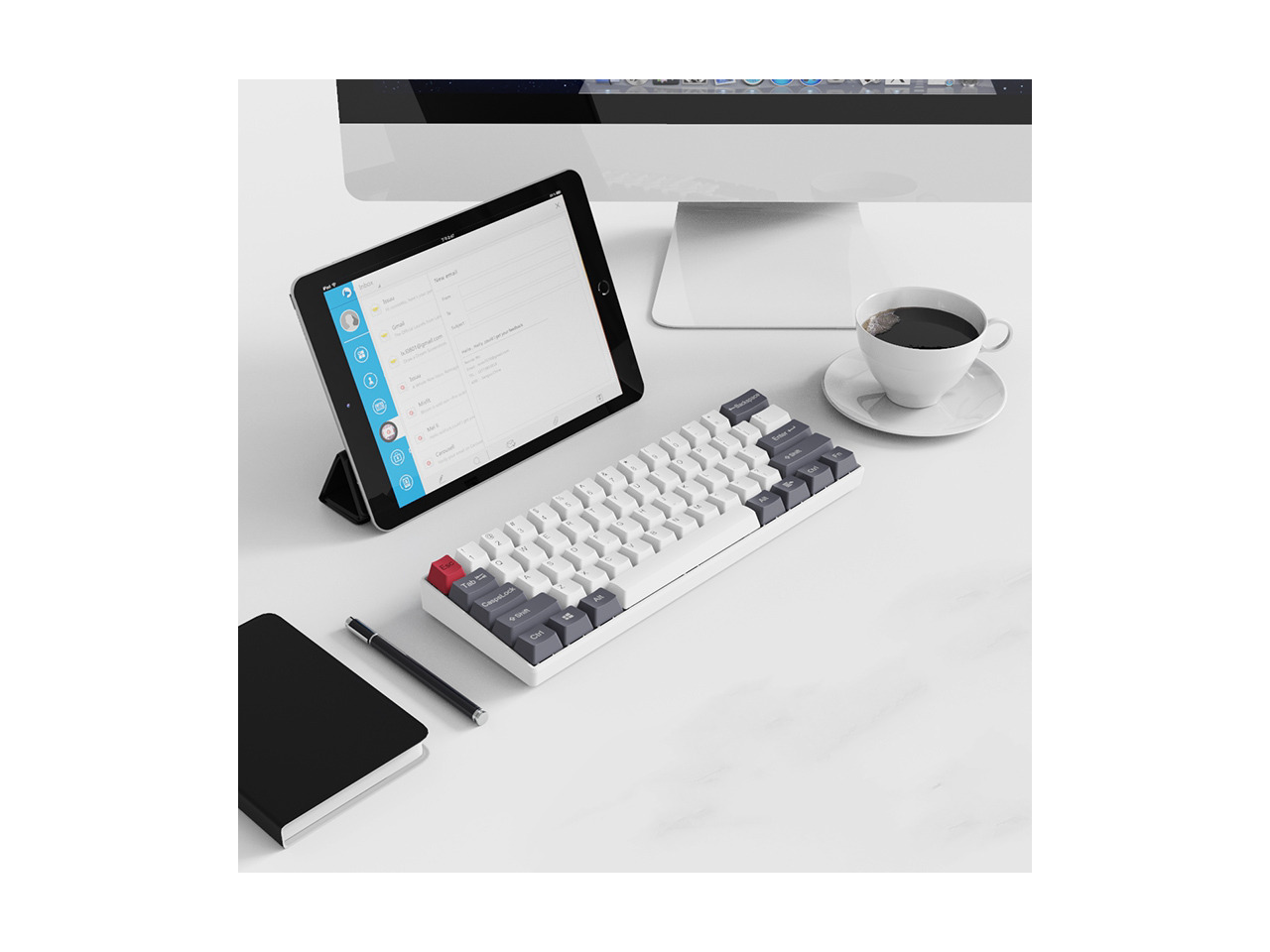 A-jazz AK61 Bluetooth Wireless and USB Wired Dual Connectivity ...