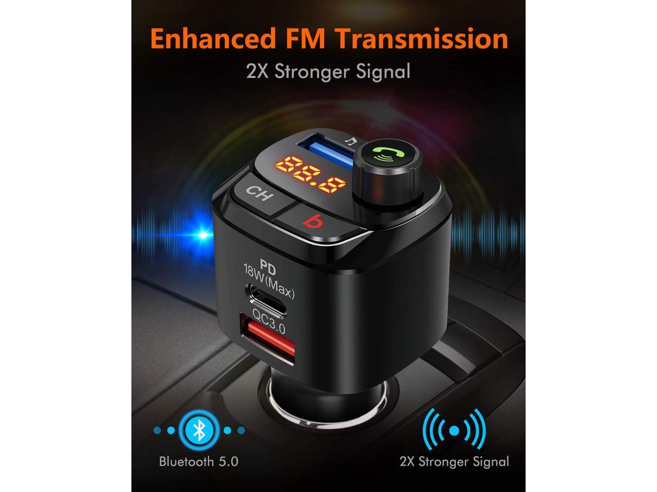 nulaxy nx12 bluetooth fm transmitter