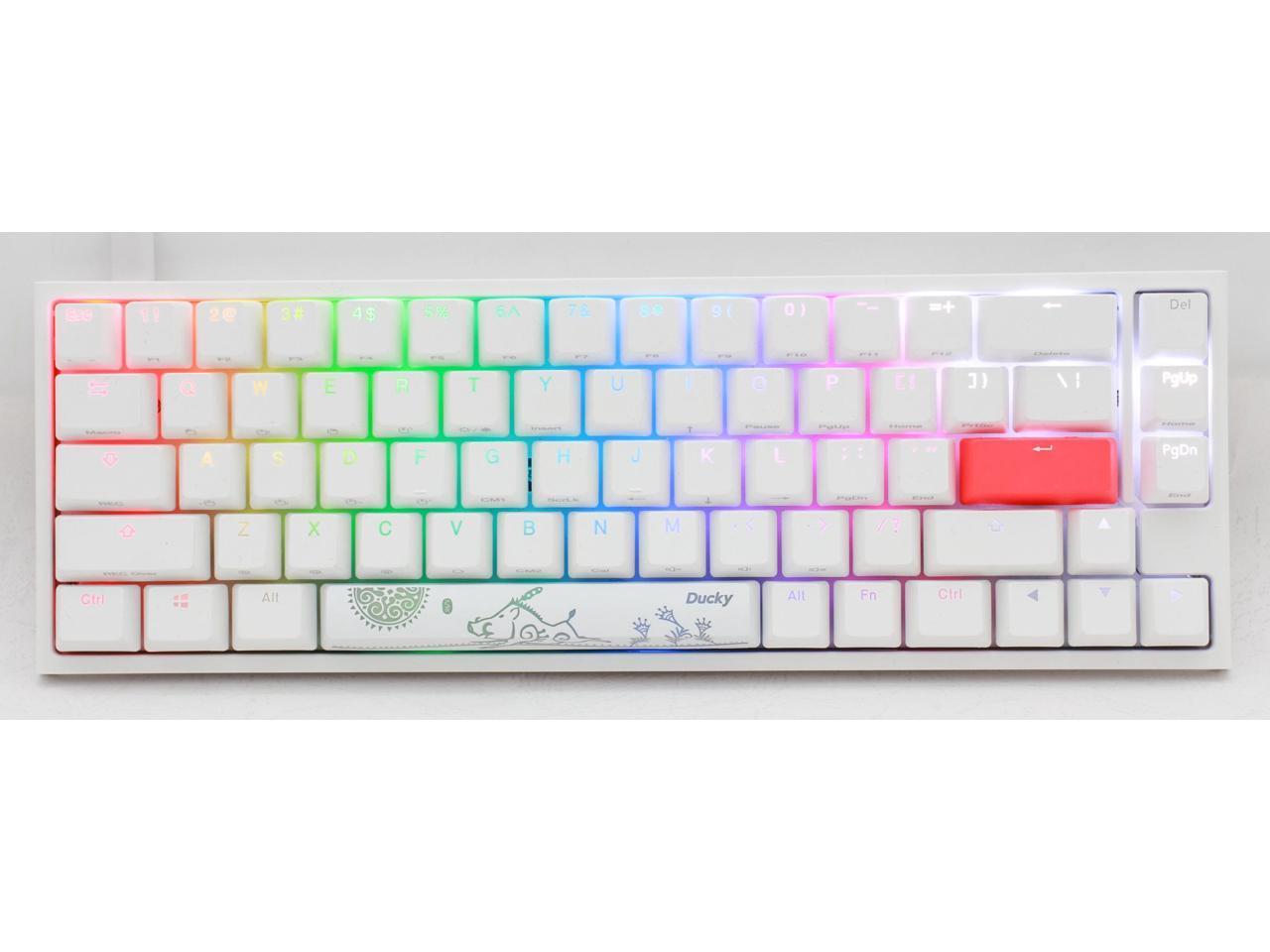 Ducky One 2 Sf Rgb Led 65 Double Shot Pbt Mechanical Keyboard Newegg Com