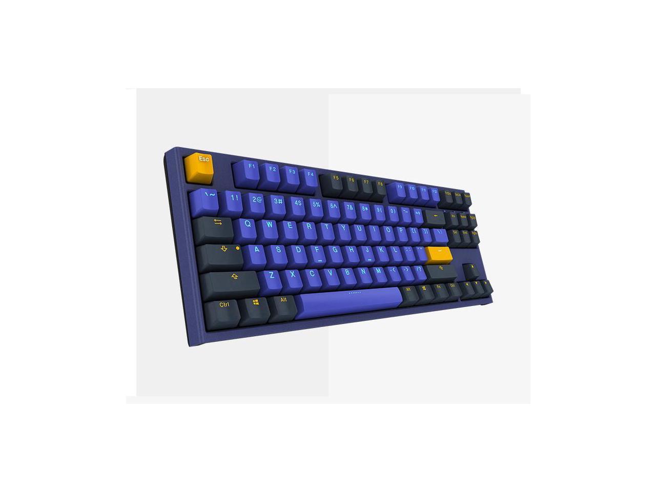 Ducky One 2 Horizon Mini All Non Conflicting 87 Keys Cherry Mx Blue Mechanical Gaming Keyboard No Backlight Newegg Com