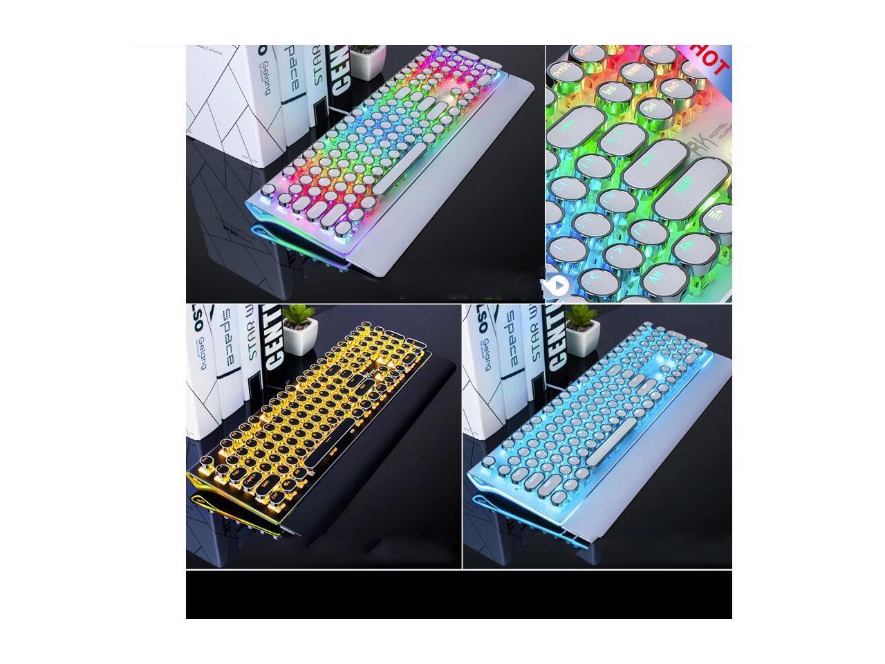 Royal Kludge RKS108 Retro Punk Version RGB Backlit USB Wired Mechanical