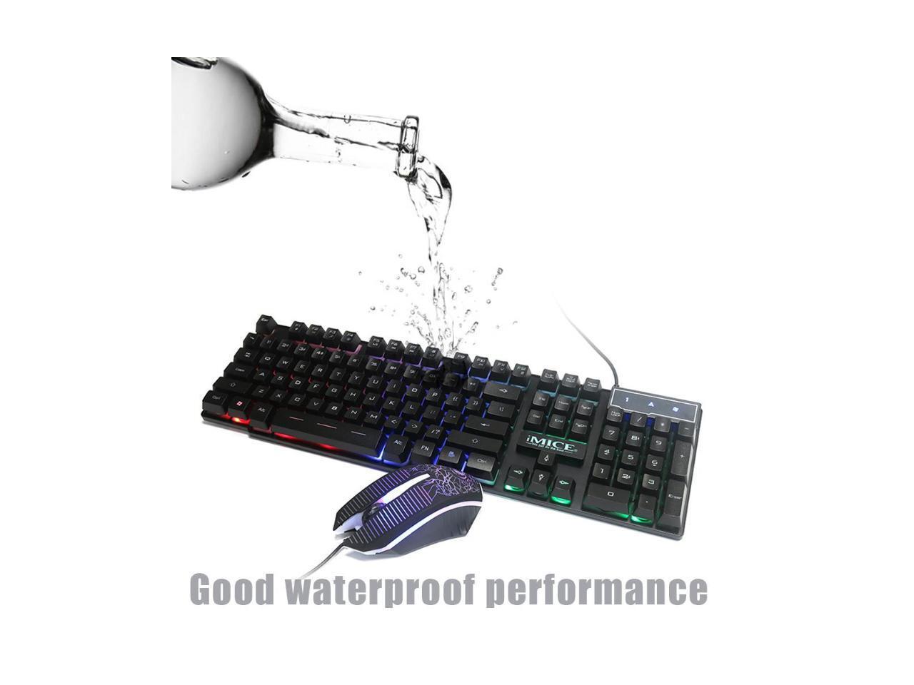 New MK680 Wired Gaming Keyboard and Mouse Combo, Ergonomic Design USB