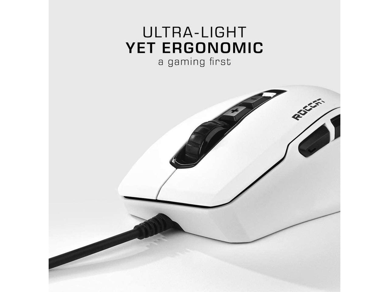 Roccat Kone Pure Ultra Gaming Mouse White Newegg Com