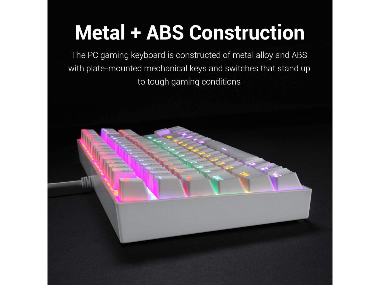 Redragon K552 Mechanical Gaming Keyboard RGB LED Rainbow Backlit Wired