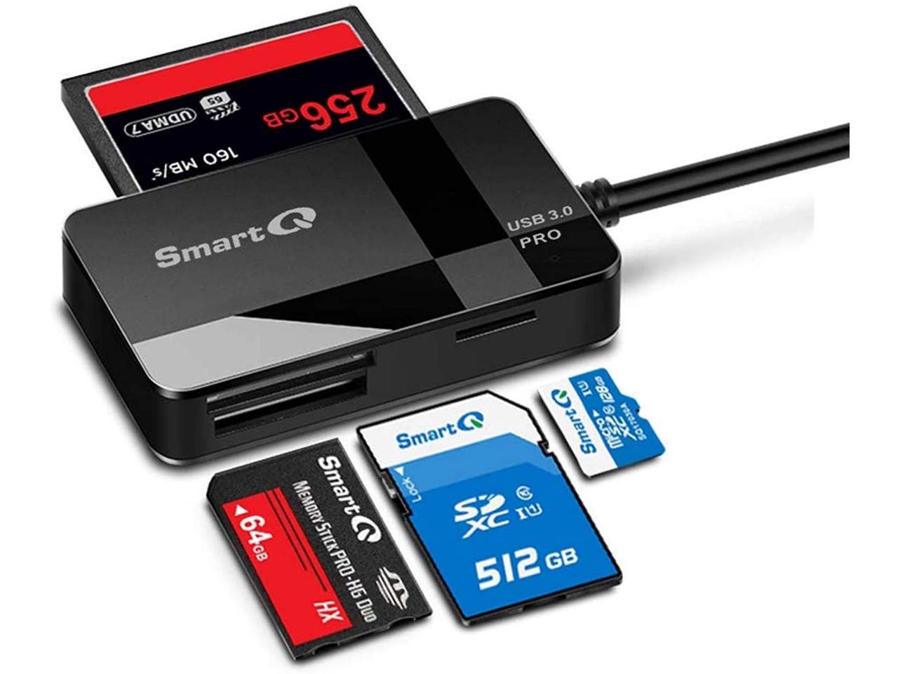 SmartQ C368 USB 3.0 MultiCard Reader, Plug N Play, Apple and Windows