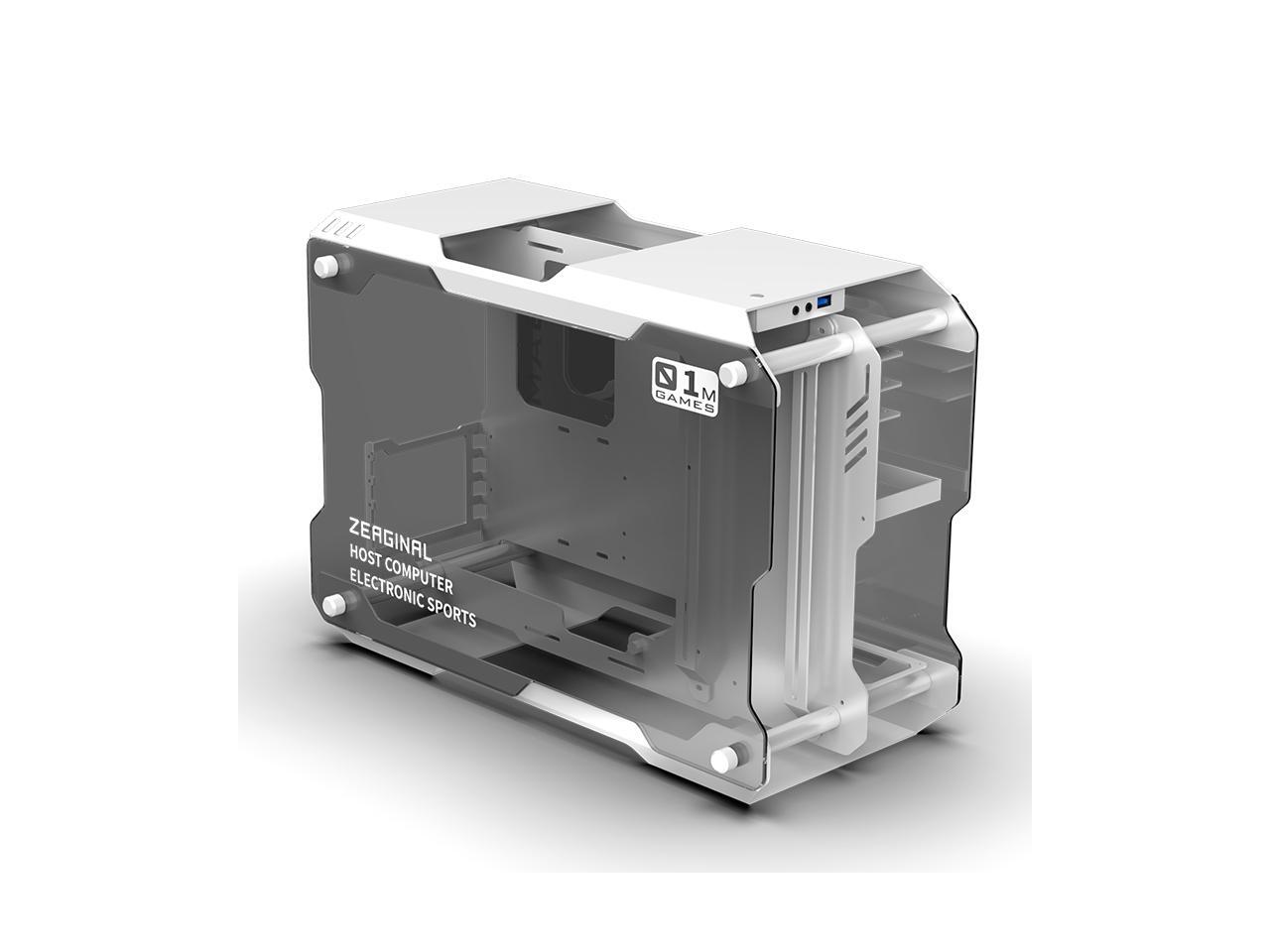 ZC01M Micro ATX / ITX Tempered Glass Computer Case Support 240 Liquid