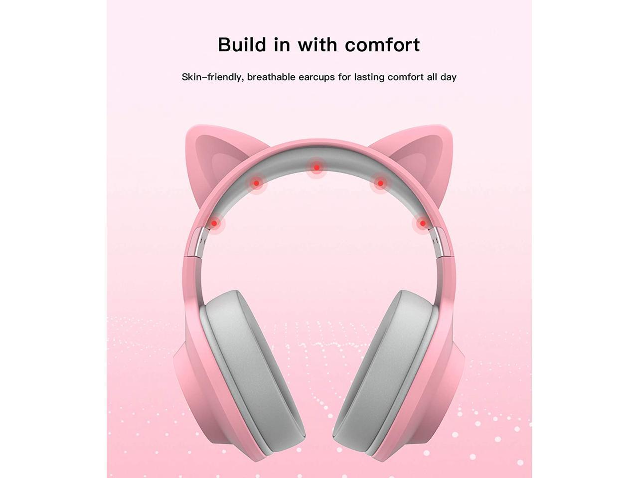 Edifier HECATE G2 Pink Cat Ear Gaming Headset USB Headphones with Mic