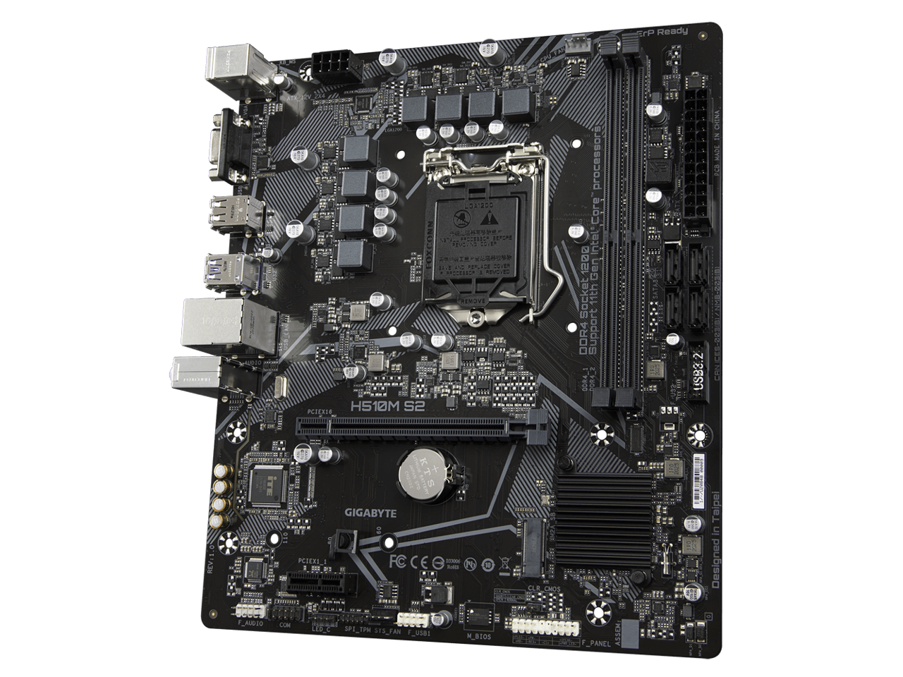 GIGABYTE H510M S2 Intel H510M Ultra Durable Motherboard with 6+2 Phases ...