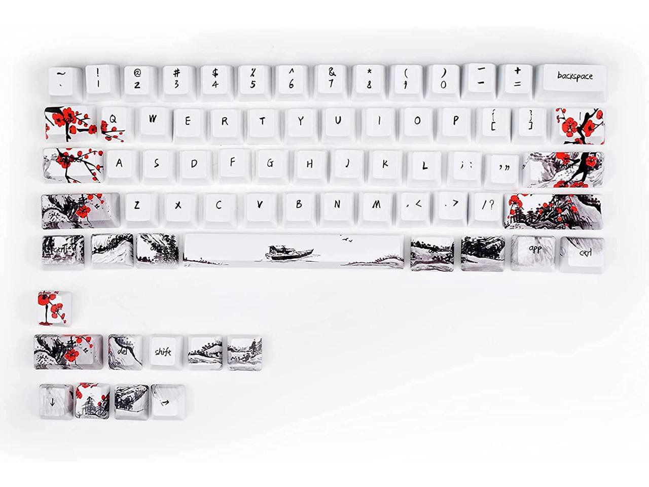 71 keys plum blossom keycap set