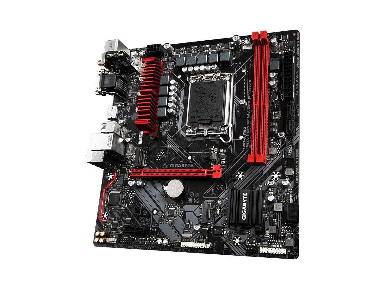 GIGABYTE B660M GAMING AC DDR4 LGA 1700 Intel B660 Micro ATX Motherboard,with Realtek 7.1 channel