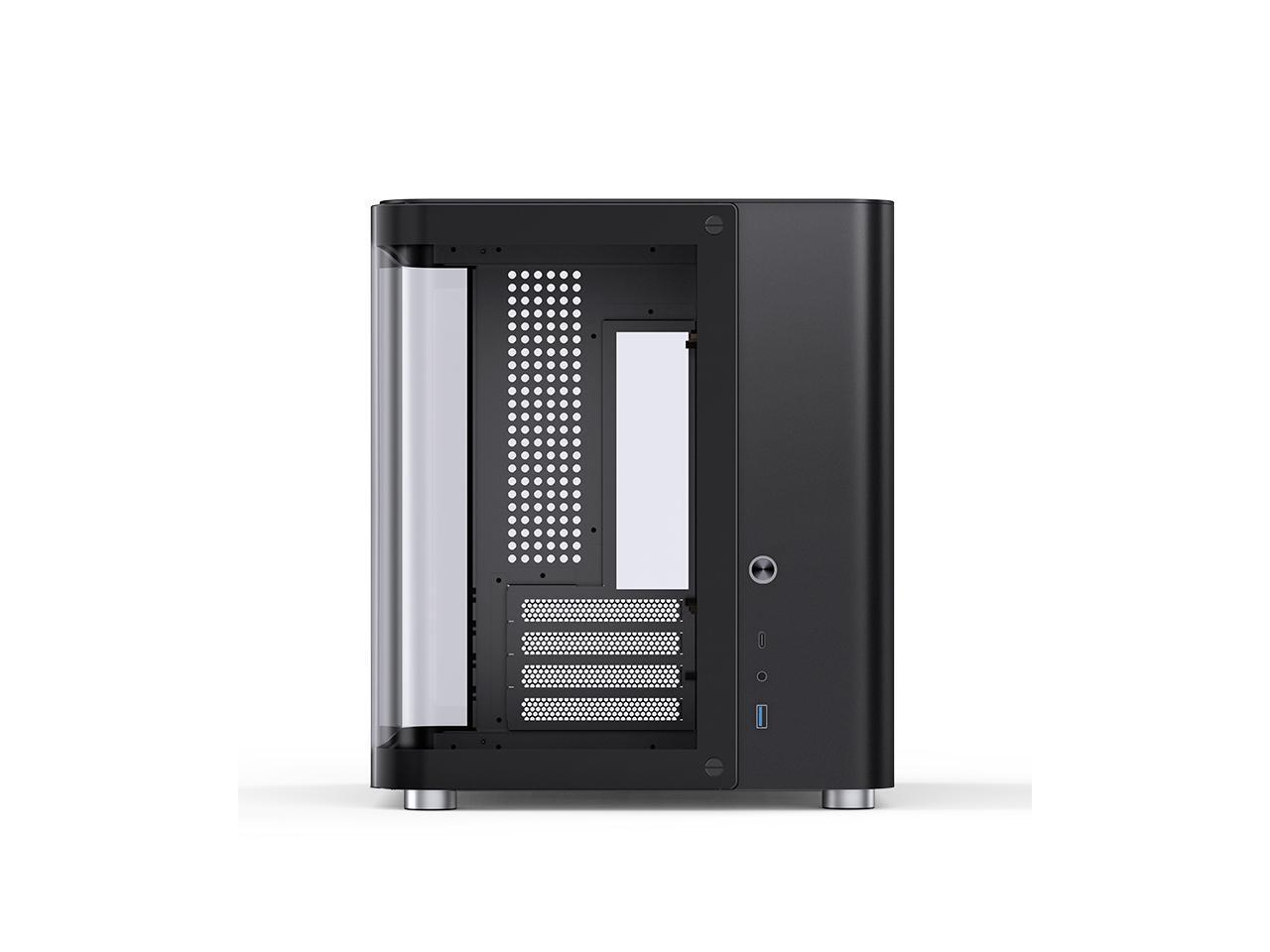 TK1 Black Separated Case, Front and Side Tempered Glass Fully