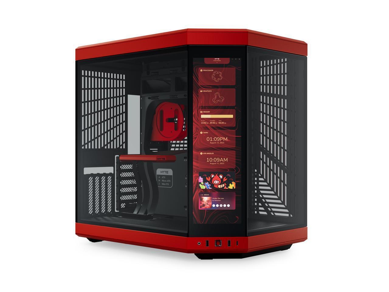 4K Touchscreen Dual Chamber MidTower EATX ATX Case with Touchscreen