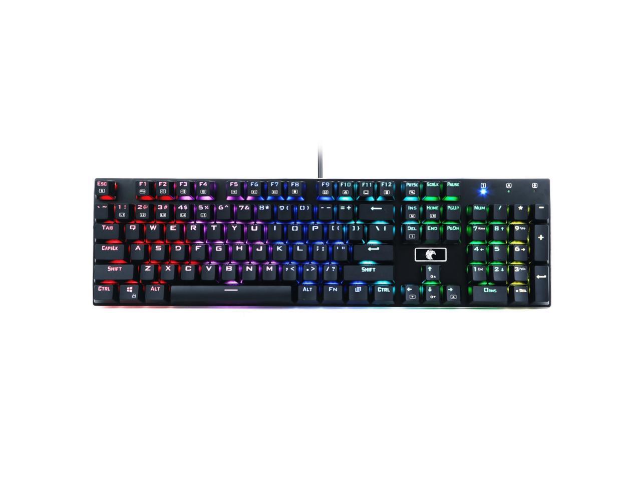 LED Backlit White E-Element Z-88 RGB Mechanical Gaming Keyboard Tactile & Slightly Clicky Compact 81 Keys Anti-Ghosting for Mac PC Water Resistant Brown Switch 