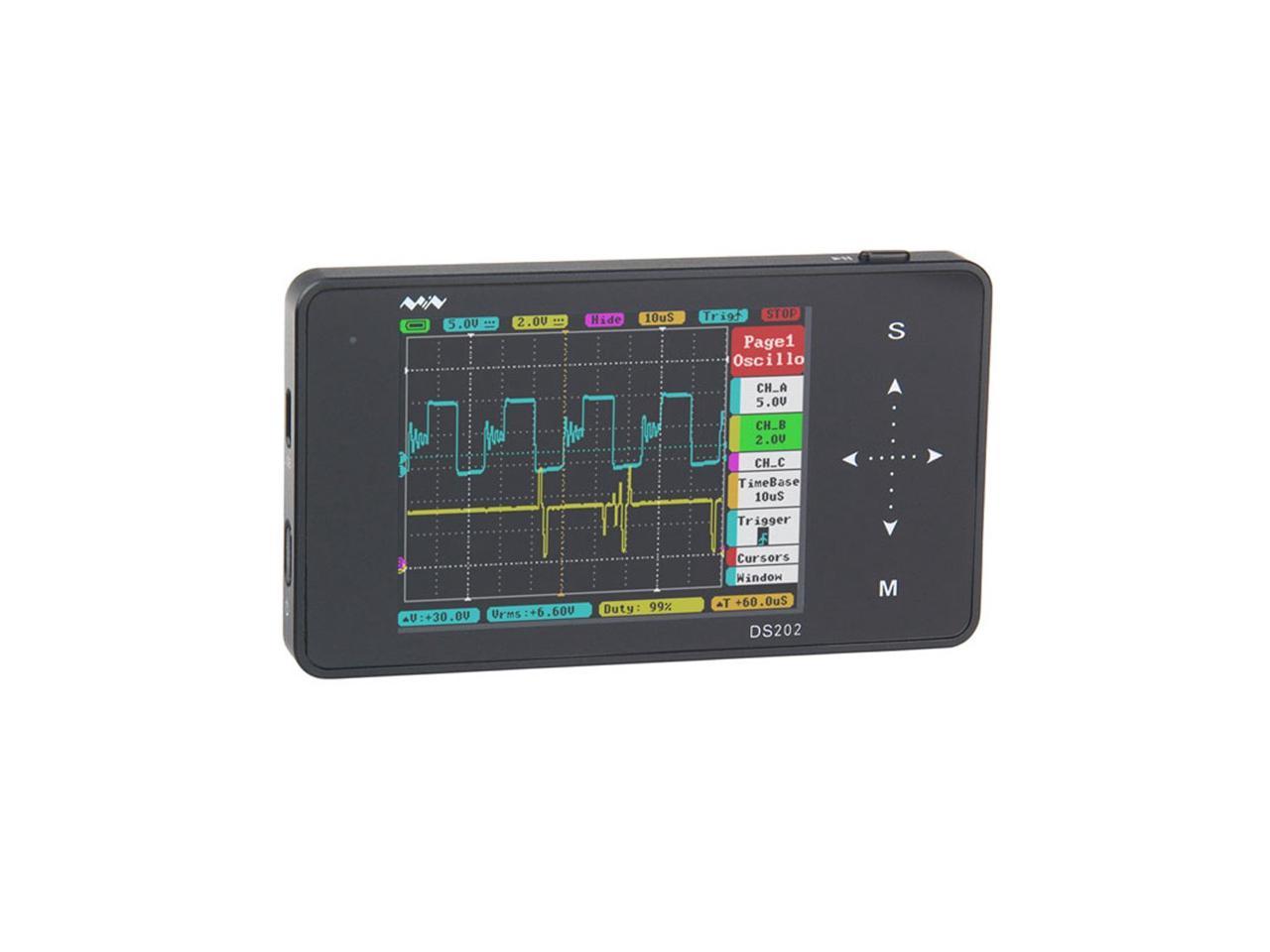 DSO224 20MHz 100MSa/s Mini Portable Pocket Handheld LCD Digital Oscilloscope 