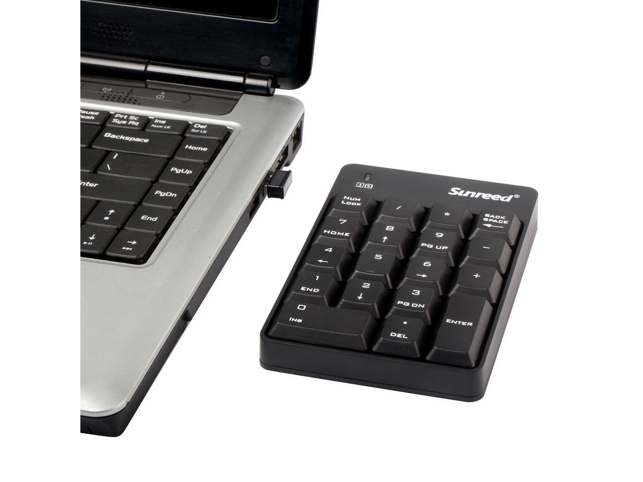 Numeric Keypad, Sunreed Fullsize 18 Keys Wireless Mini USB Number Pad Keyboard with 2.4G