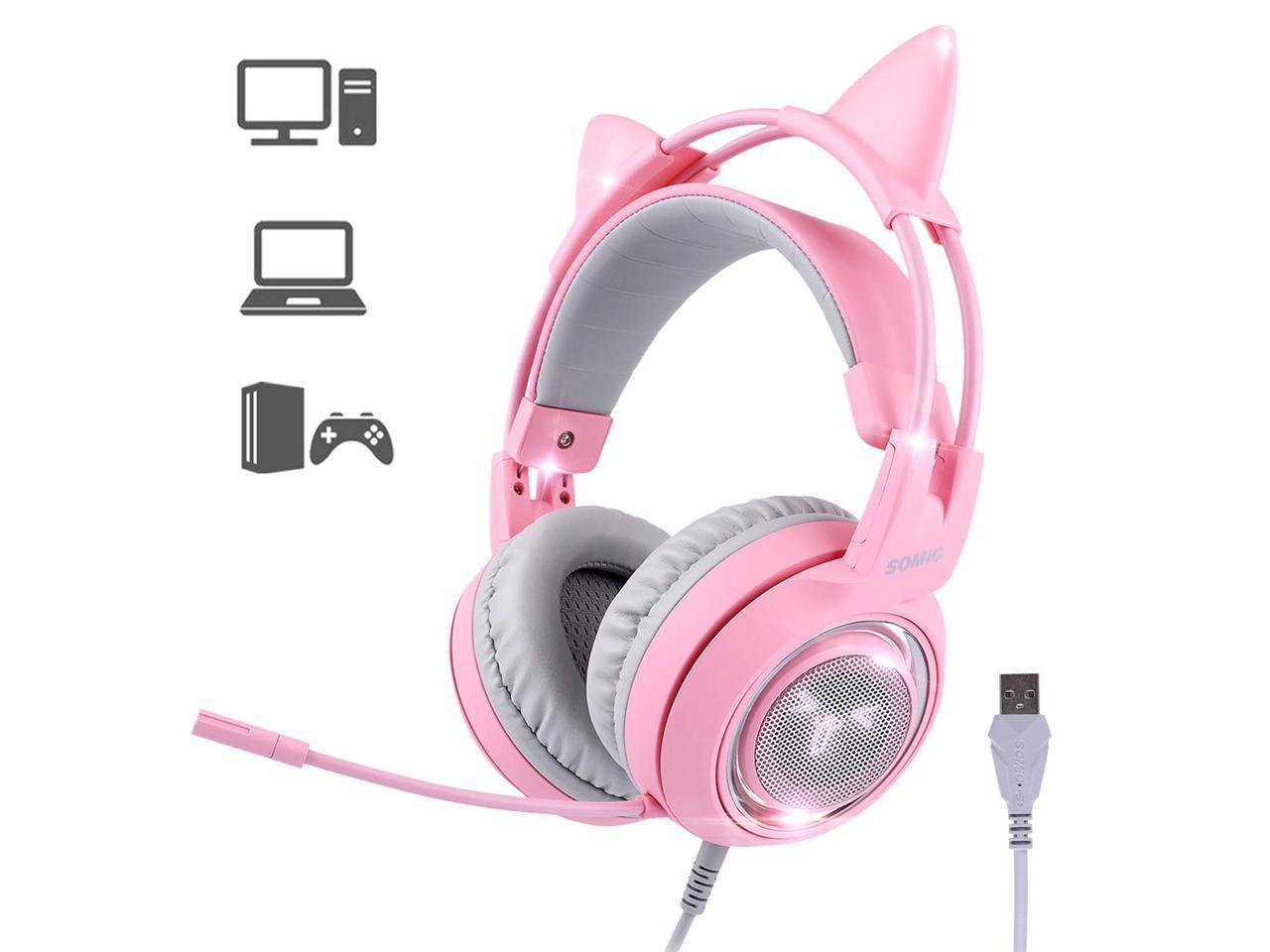 playstation 4 headset pink