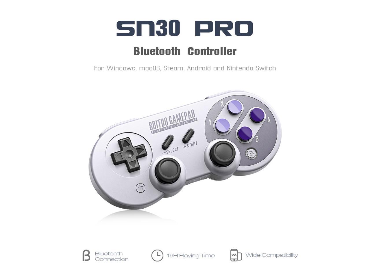 8bitdo Sn30pro Gamepad For Nintendo Switch Windows Macos Android Controller Joystick Wireless Bluetooth Game Controller Newegg Com