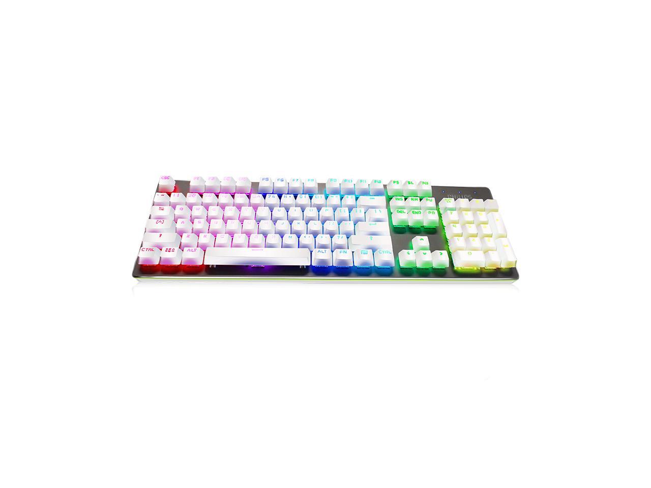 philips spk 8401 blue switch alloy panel rgb mechanical keyboard