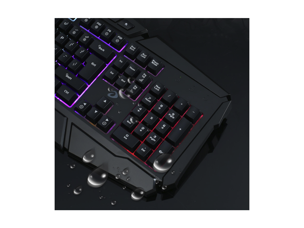Dare u LK145 19 Non conflicting Keys Ergonomic Design Cool Backlit LED Light Anti splash USB 