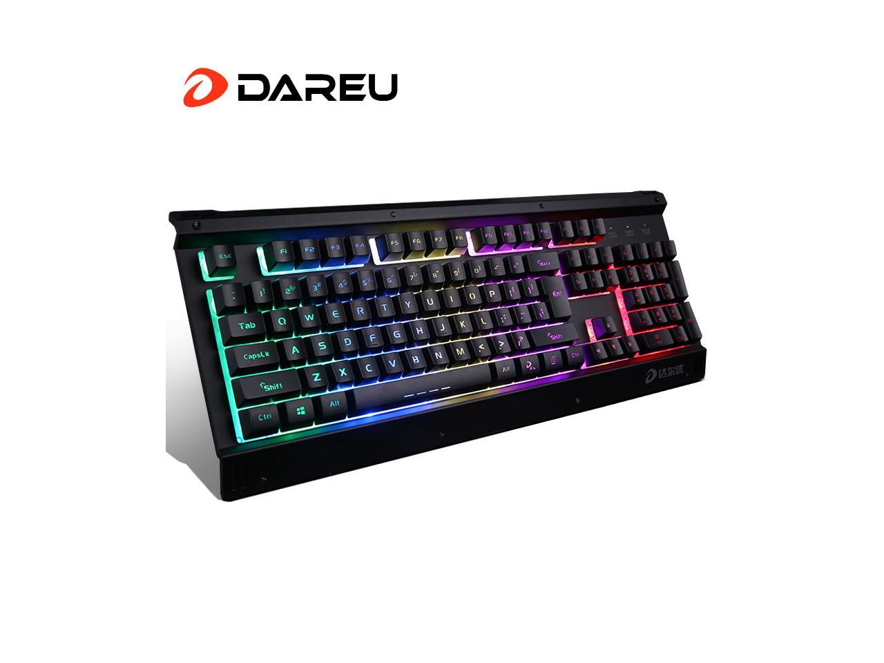 Dare u LK145 19 Non conflicting Keys Ergonomic Design Cool Backlit LED Light Anti splash USB 
