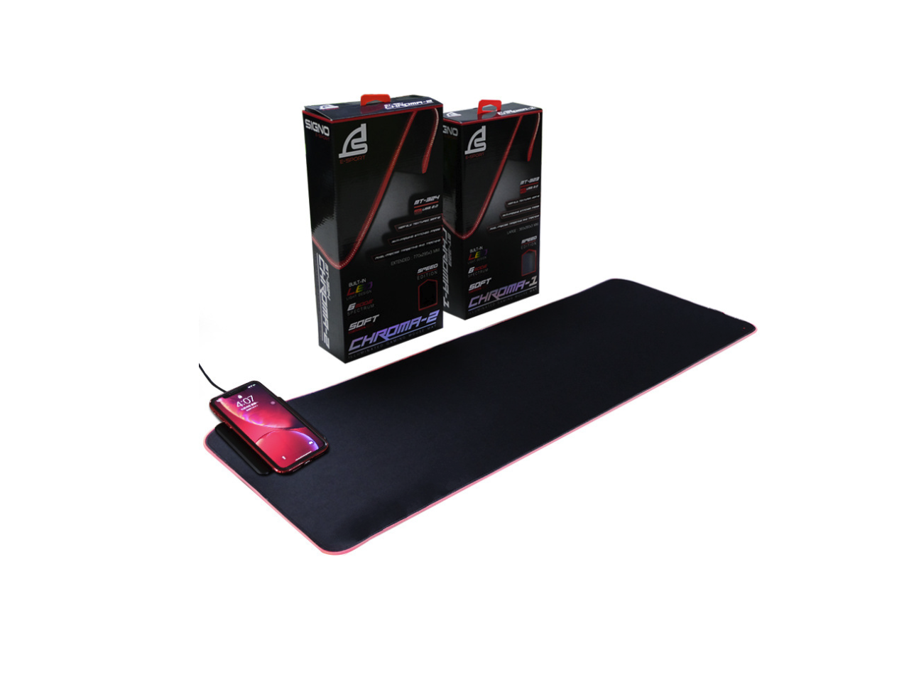 CORN MP001 RGB Gaming XL Mouse Pad Wireless Charging , Fast Charging