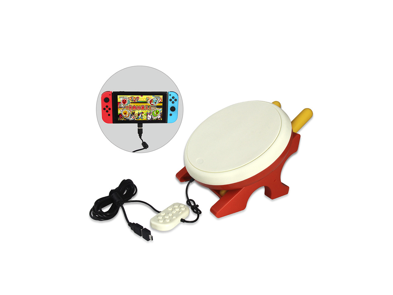 taiko drum controller for nintendo switch