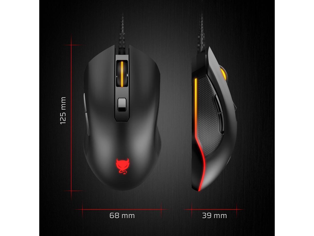 redimp wired gaming mouse