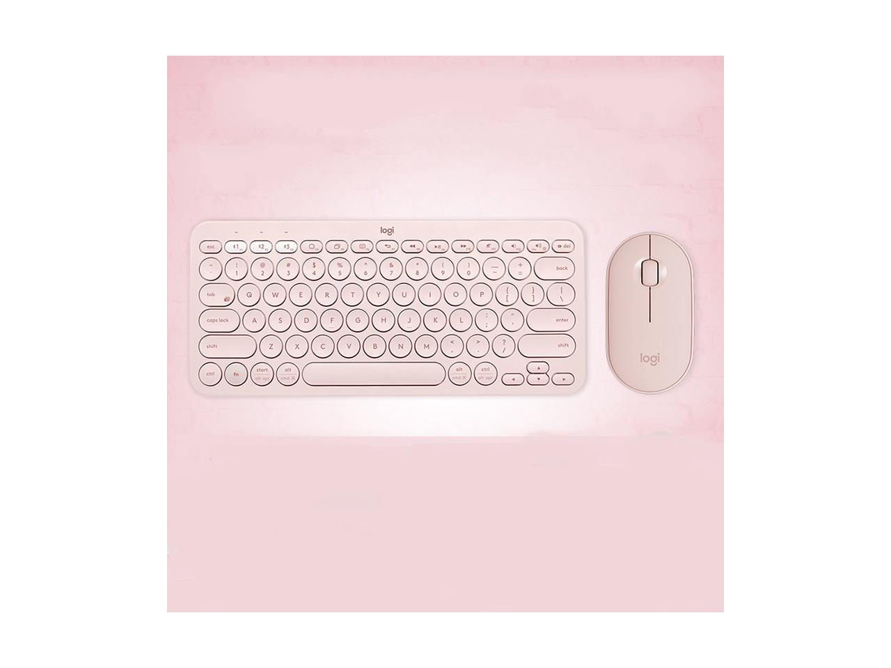Logitech k380 920 007559 pink bluetooth wireless mini keyboard and