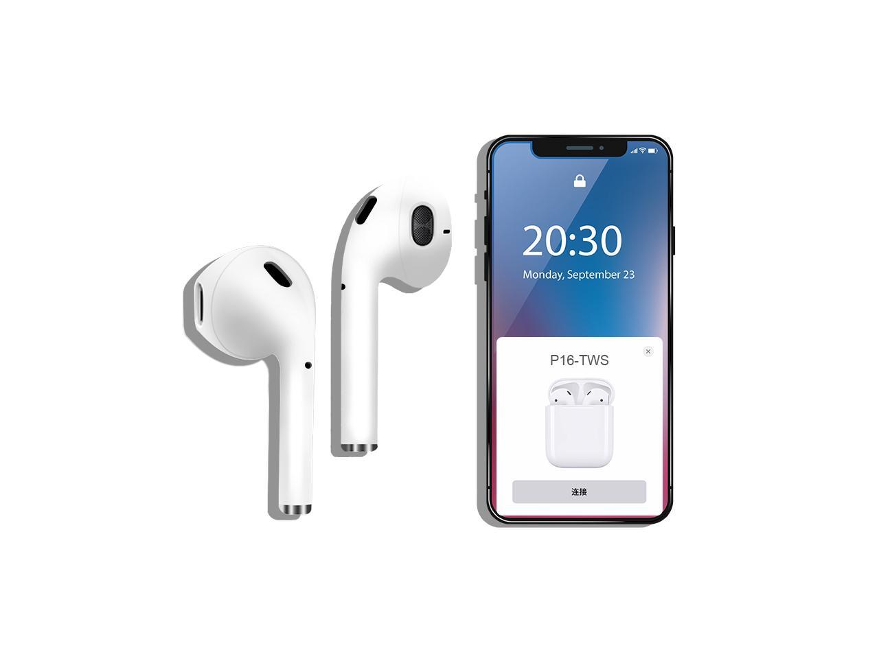 CORN P16 TWS Bluetooth 5 0 Wireless Headphones 4D Sound Stereo Earphones Wireless Charging 