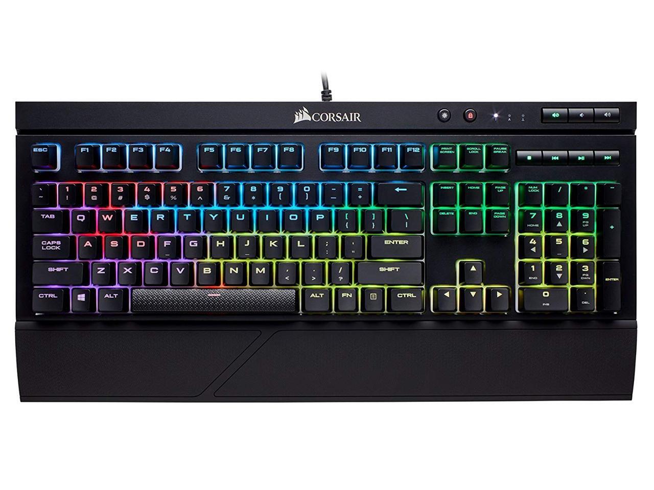 CORSAIR K68 RGB Mechanical Gaming Keyboard, Backlit RGB LED, Dust and Spill Resistant Linear